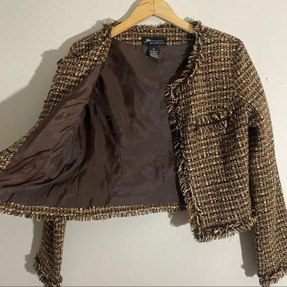 Adorable 90s Vintage JM Atelier Tweed Dress & Jacket Set - Picture 14 of 15